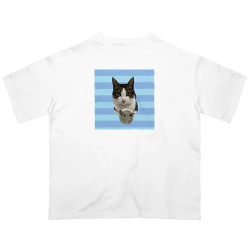 ねことネズミ Oversized T-Shirt