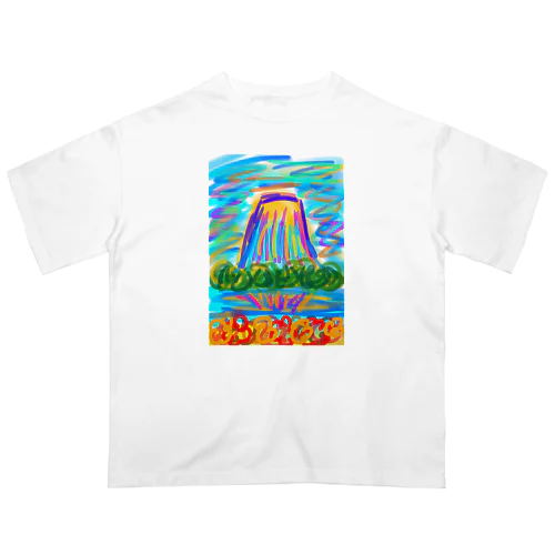 山と湖 オーバーサイズTシャツ