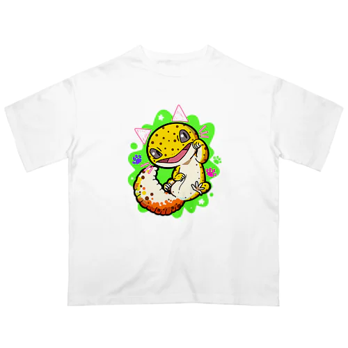 招き猫ヤモリ Oversized T-Shirt