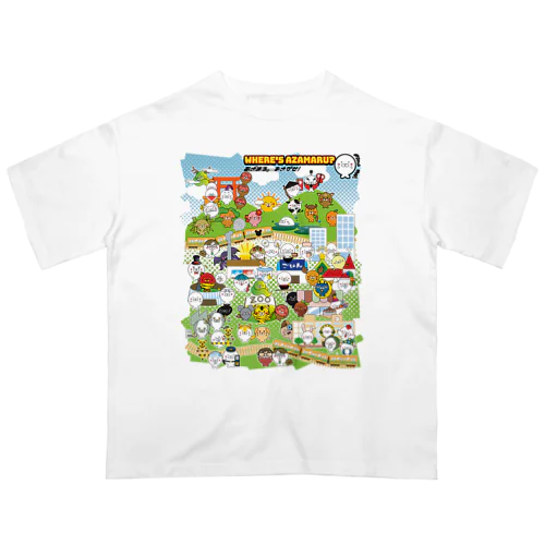 あざまる。をさがせ！（中級） Oversized T-Shirt