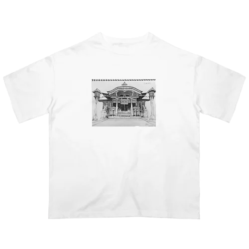 岡崎神社　Sketch Oversized T-Shirt