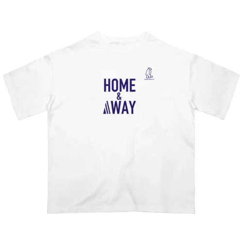 HOME&AWAYロゴ入り オーバーサイズTシャツ