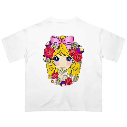 乙女チックぼんぼん -昭和レトロ 乙女チック きゅきゅ堂 - オーバーサイズTシャツ