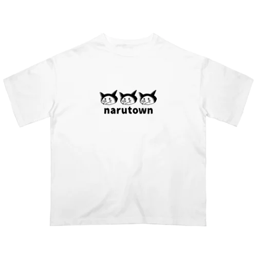 narutown　LOGO-BK-03 オーバーサイズTシャツ