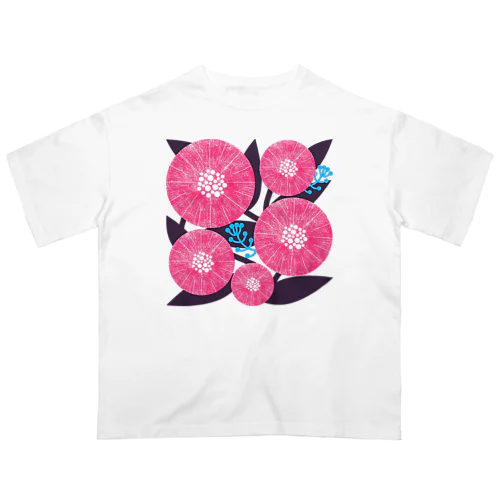 花模様３ オーバーサイズTシャツ