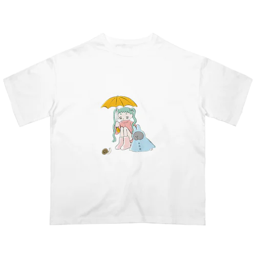 梅雨のおさしみちゃん Oversized T-Shirt