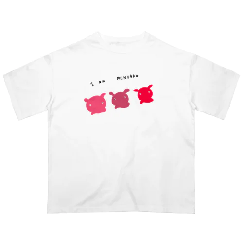 めんだこ３匹 オーバーサイズTシャツ