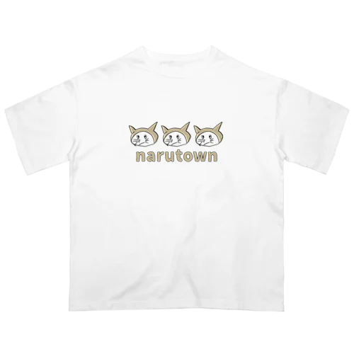 narutown  LOGO-OTONA-02 オーバーサイズTシャツ
