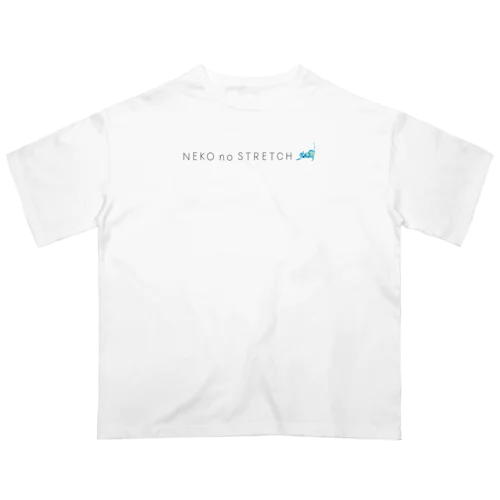 NEKO no STRECH【水色】 Oversized T-Shirt
