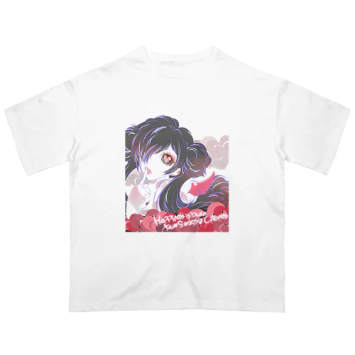 【天使うさラヴィ★Tシャツ】 オーバーサイズTシャツ