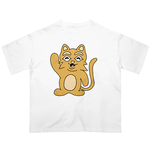 素直な猫のスナネコ オーバーサイズTシャツ