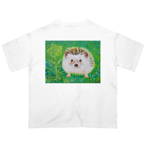 緑の花 オーバーサイズTシャツ