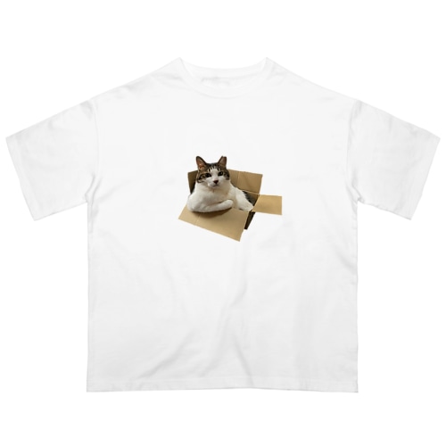 ムキムキ猫ちゃん Oversized T-Shirt