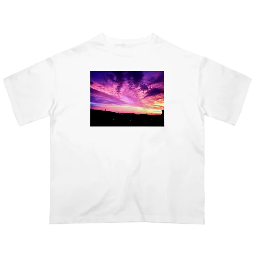 夕焼けと鱗雲 オーバーサイズTシャツ