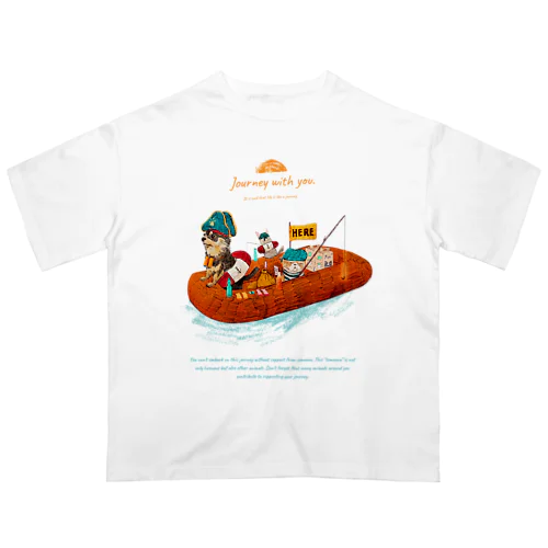 Journey with you ボートの旅 Oversized T-Shirt