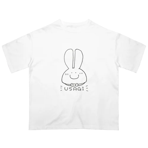 営業スマイルうさぎさん Oversized T-Shirt