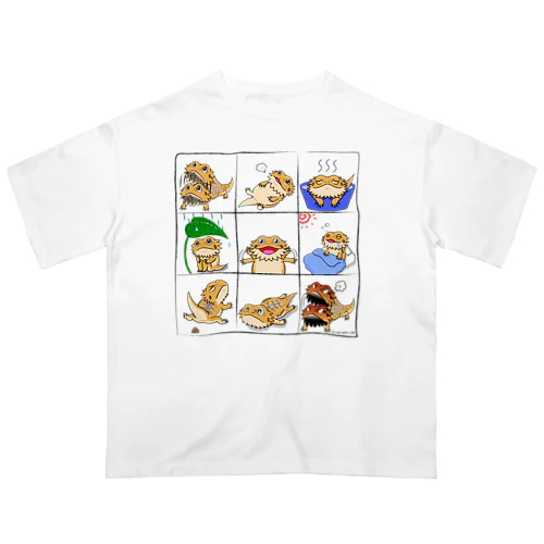 フトアゴちゃんがいっぱい その1 オーバーサイズTシャツ