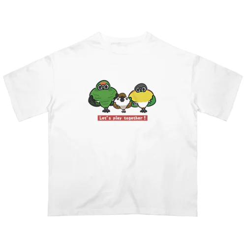 ズのつく3羽 オーバーサイズTシャツ