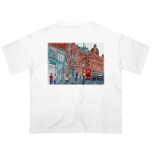 ロンドンで迷子のくまえる オーバーサイズTシャツ