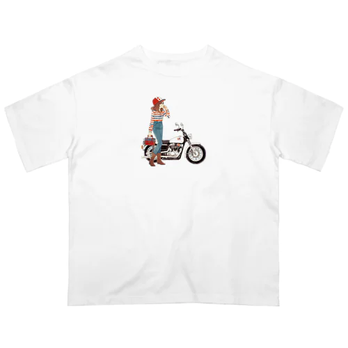 お気に入りのバイクv2 オーバーサイズTシャツ