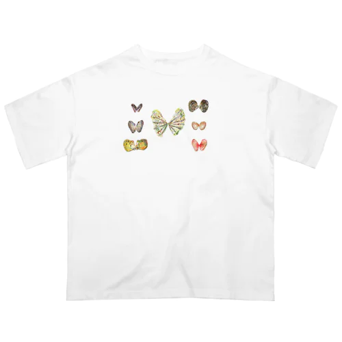 屋久島の海からの贈り物　貝殻　蝶 Oversized T-Shirt