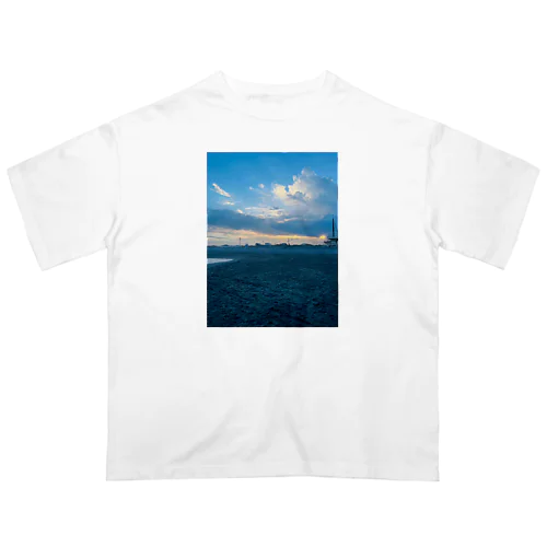 九十九里浜　浜辺 Oversized T-Shirt