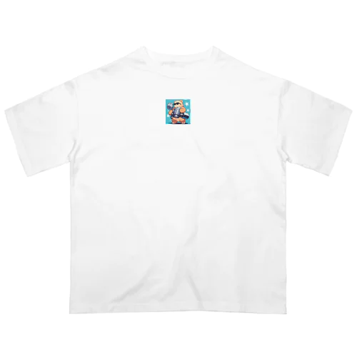 筋トレするサングラスくまさん Oversized T-Shirt