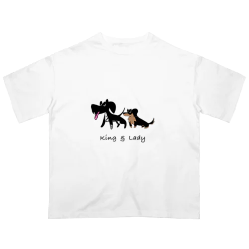King & Lady 犬(見本用) Oversized T-Shirt