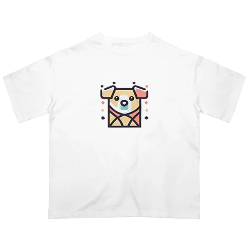 dog1 犬 オーバーサイズTシャツ