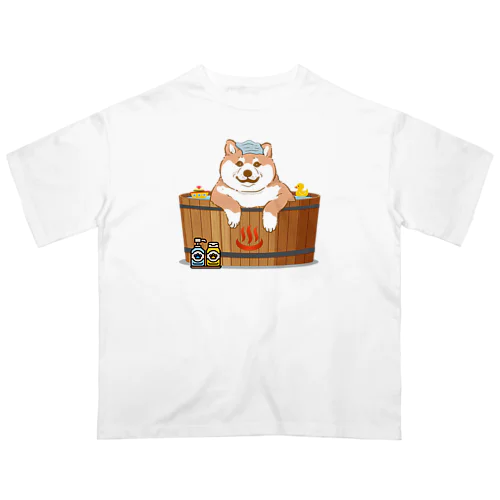 しばいぬ温泉最高くん オーバーサイズTシャツ