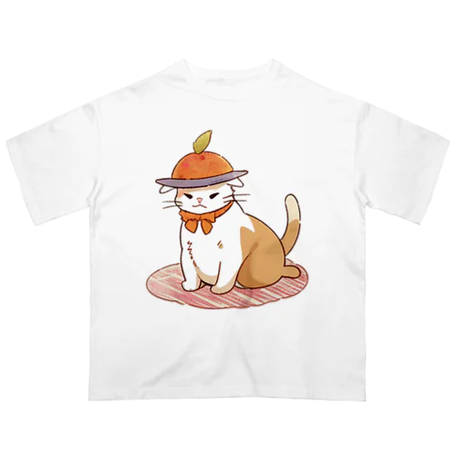 お腹ペコペコで具になっちゃったねこにゃん Oversized T-Shirt