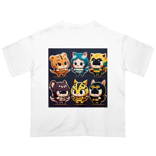 イカネコレンジャーズ オーバーサイズTシャツ