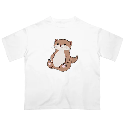 キュートなカワウソ オーバーサイズTシャツ