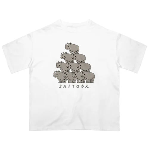 サイが十匹 さいとうさん オーバーサイズTシャツ