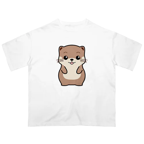 キュートなカワウソ2 オーバーサイズTシャツ