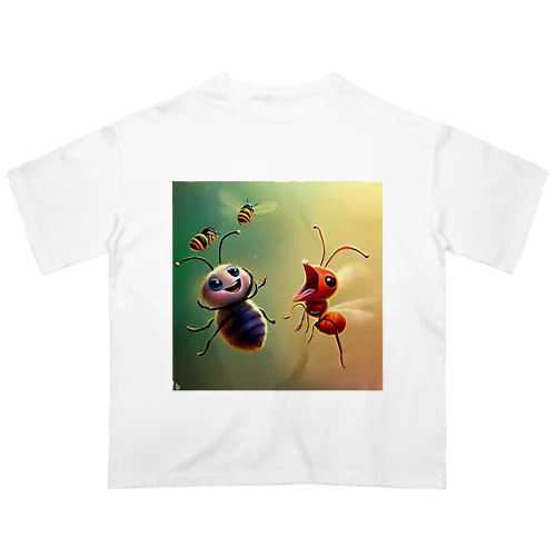 踊るハチと歌うアリ Oversized T-Shirt