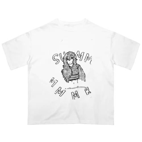 夏って暑くて溶けそうになりますよね Oversized T-Shirt