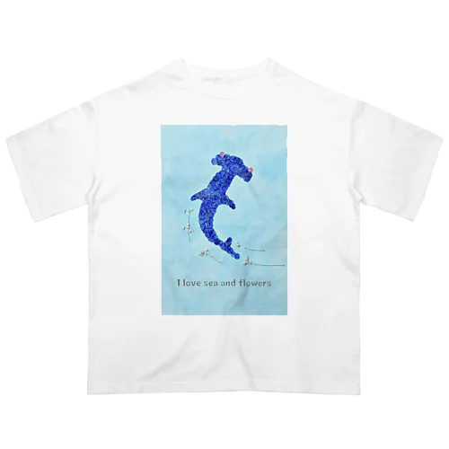 花シュモクザメ オーガニックコットンTシャツ Oversized T-Shirt