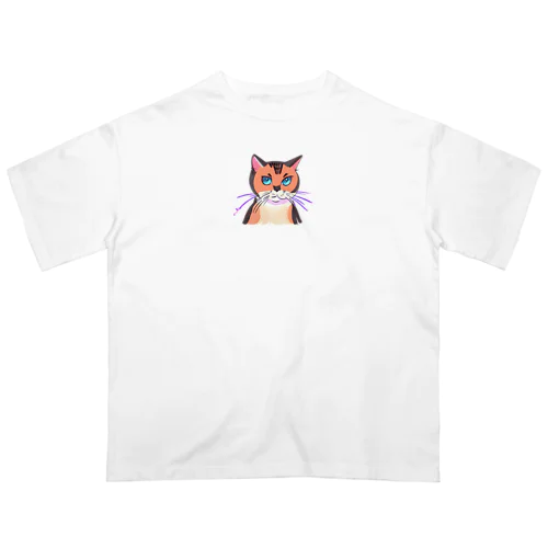 かわいい猫　ティナちゃん オーバーサイズTシャツ