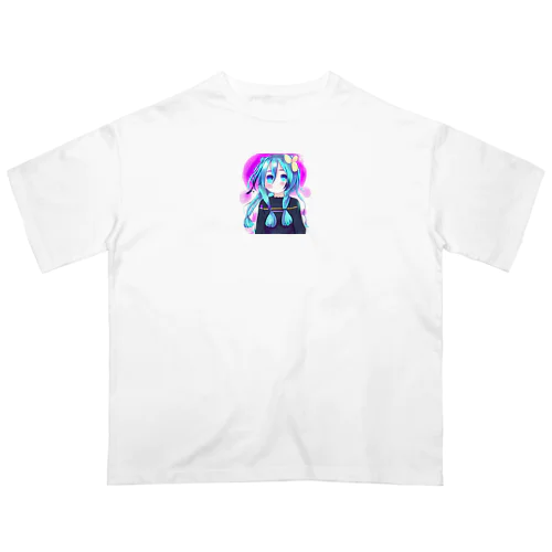 可愛いボーカロイド風の女の子 Oversized T-Shirt