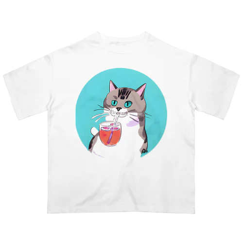 気ままな野良猫君 オーバーサイズTシャツ