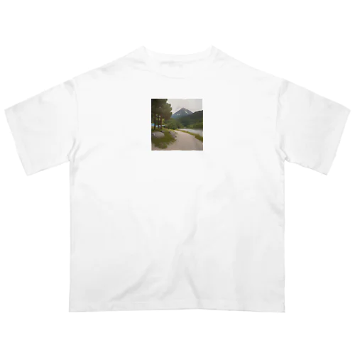 景色がきれいなイラストのグッツ Oversized T-Shirt