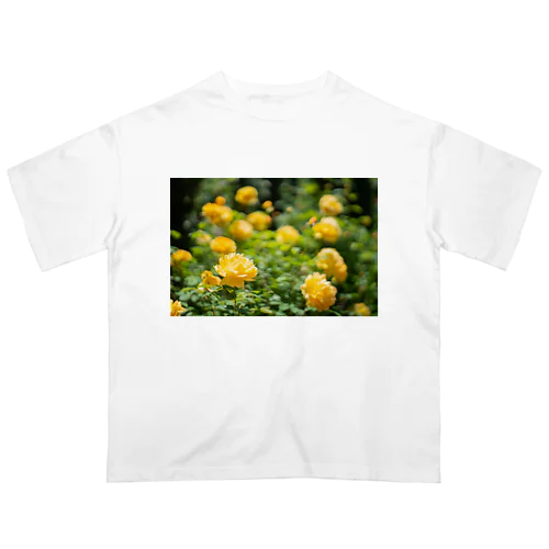 お花 kawaii オーバーサイズTシャツ