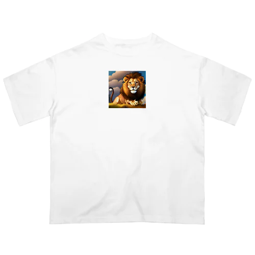 かわいいライオン オーバーサイズTシャツ