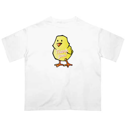 ひよこのイラストグッズ Oversized T-Shirt