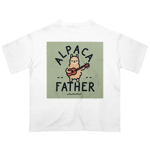 Alpaca Father Oversized T-Shirt