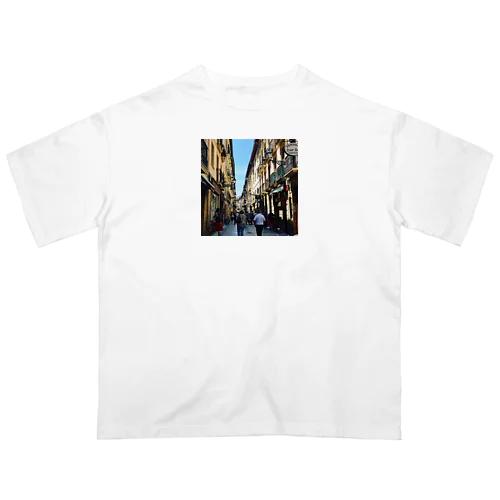 バスクのバル　風景 Oversized T-Shirt