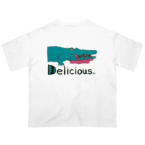 スイカデリシャスワニ🐊 オーバーサイズTシャツ