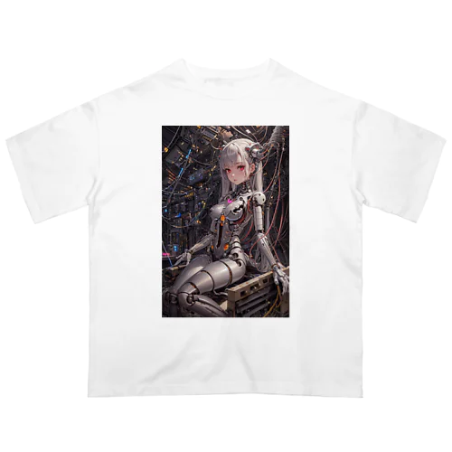 メカニカルシンセゾンビガールのイラストのグッズ　#6 オーバーサイズTシャツ