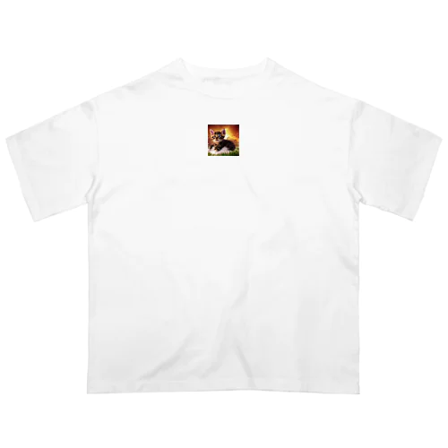 ふわふわ子猫コレクション Oversized T-Shirt